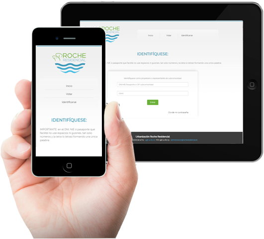 Sistema de votaciones online - Urbanización Roche Residencial